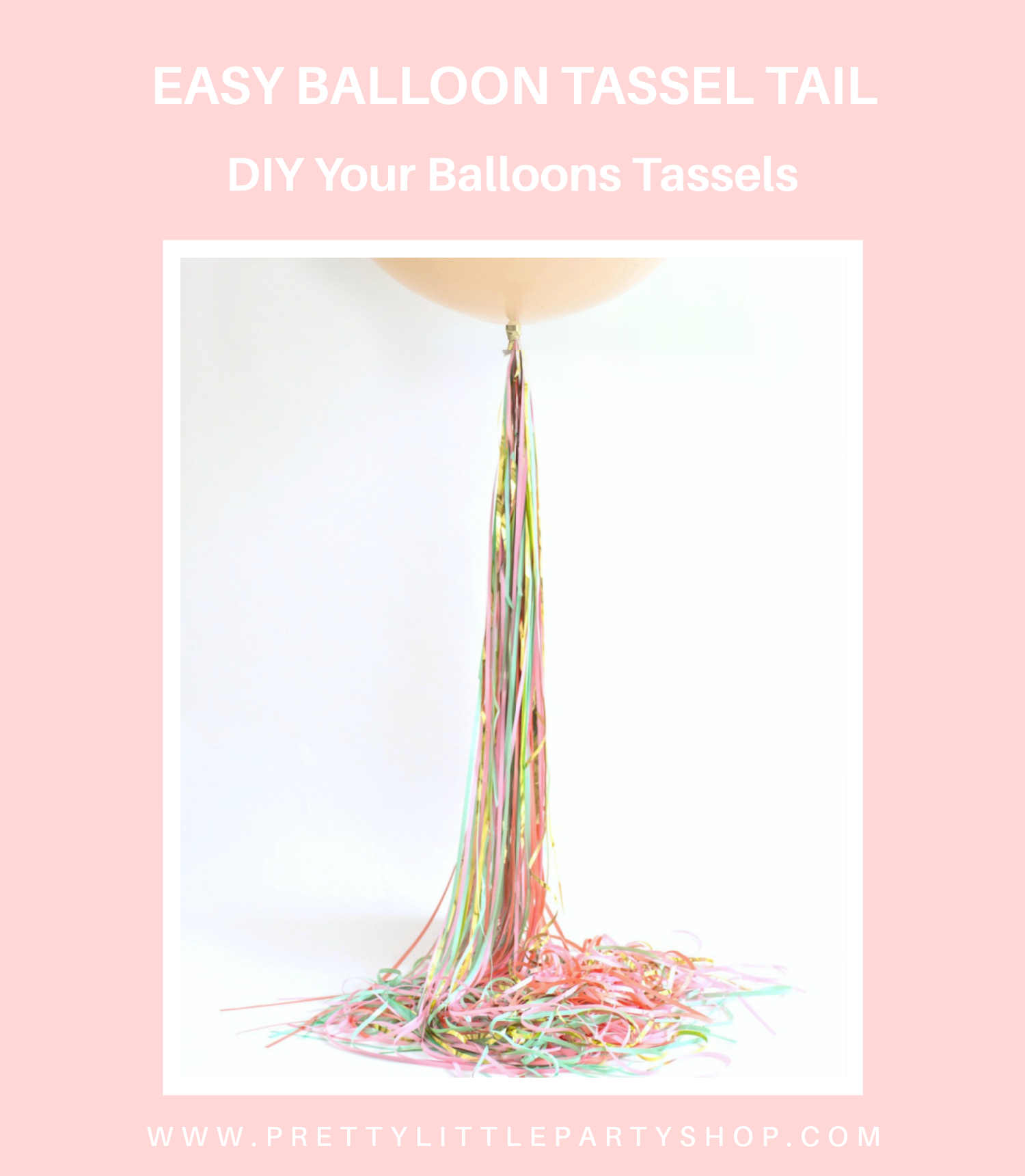 Easiest Quickest Balloon Tassel Tail Ever! Balloon Tassel Hack